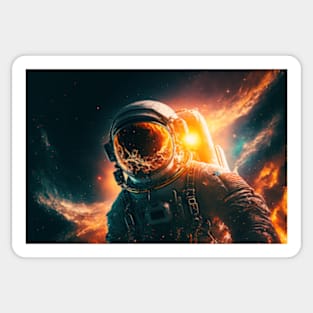 Astronaut in the space #2 Sticker